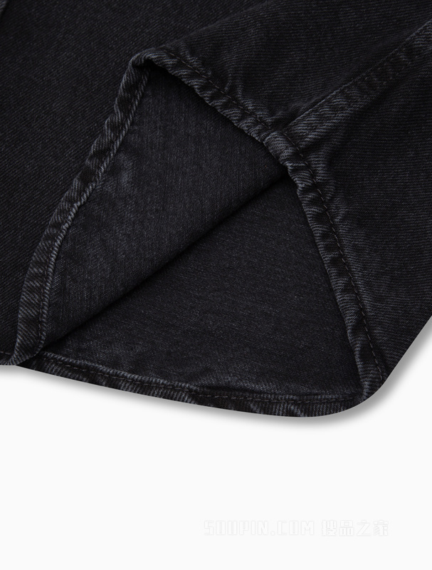 Calvin Klein 23春季新款男士简约LOGO织布标纯棉宽松牛仔外套J322388