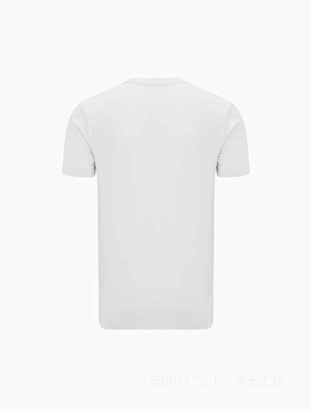 Calvin Klein 23春季新款男士时尚撞色LOGO胶印透气修身短袖T恤J322756
