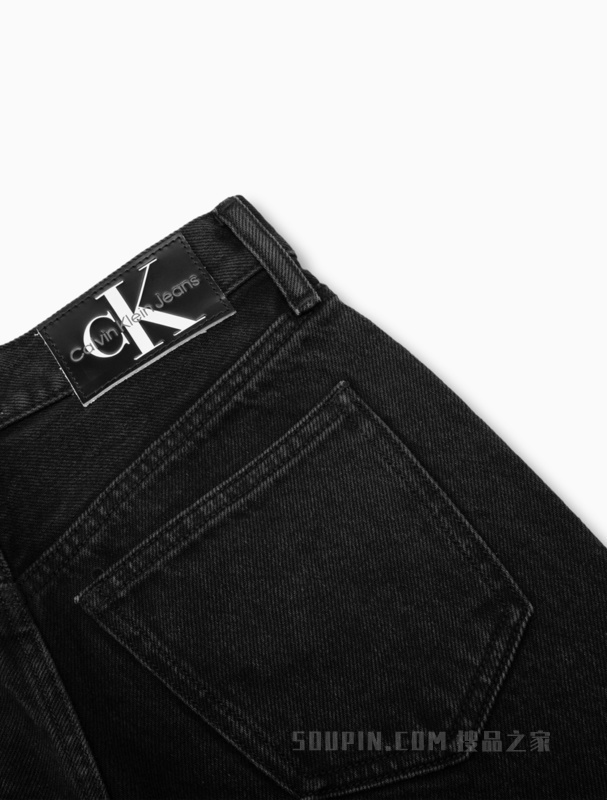 Calvin Klein 23春季新款女士时尚纯棉高腰直筒纯棉水洗牛仔裤J220672