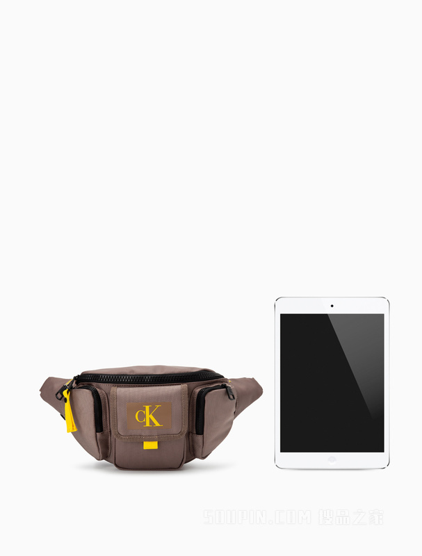 【圣诞礼物】Calvin Klein 23春季男撞色LOGO多口袋经典插扣腰包HH3630