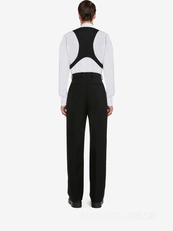 【Alexander McQueen】背带衬衫 730791QUN669000-搜品之家