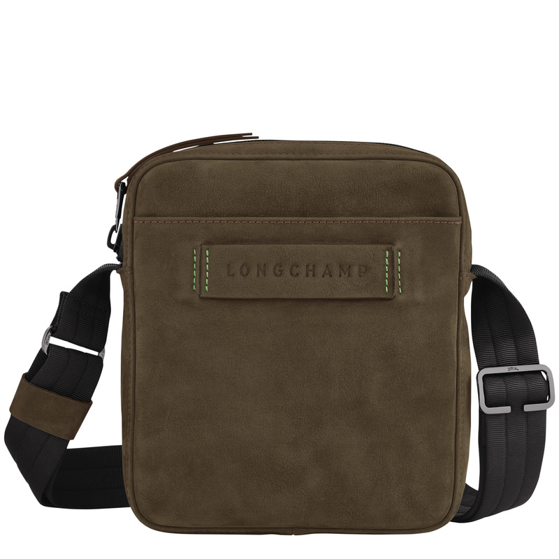 Longchamp 3D 斜挎包小号 - 绿色