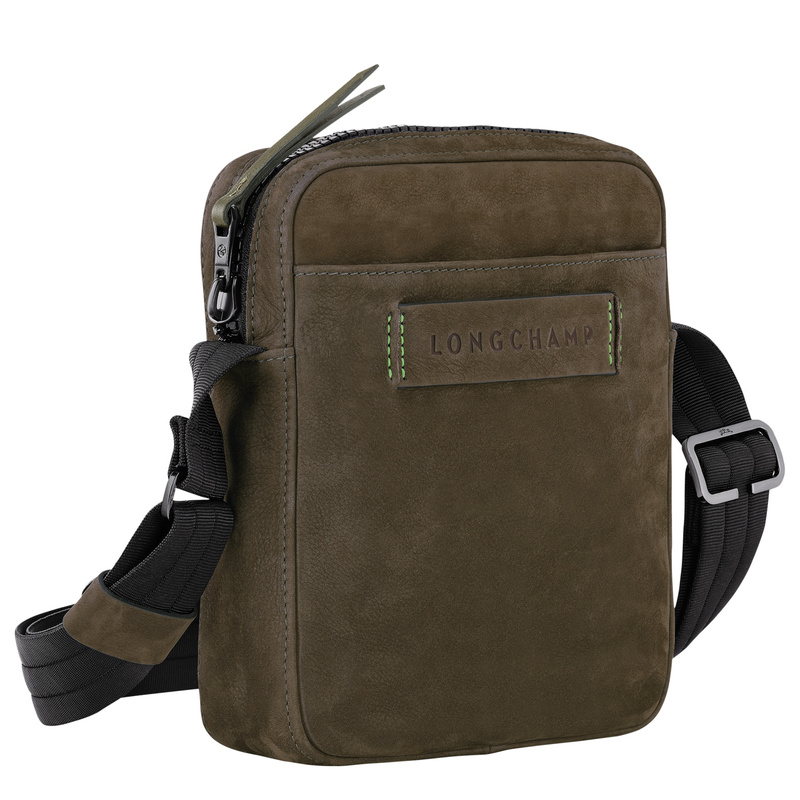 Longchamp 3D 斜挎包小号 - 绿色