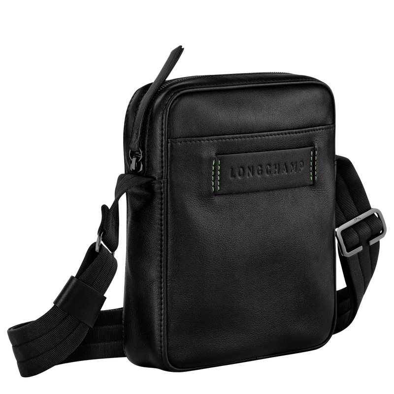 Longchamp 3D 斜挎包小号 - 黑色