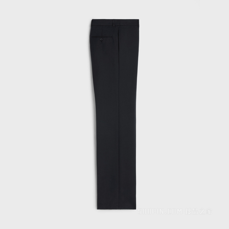 羊毛华达呢直筒裤 24660