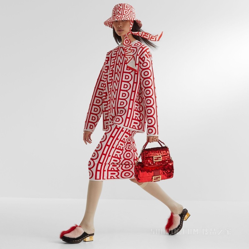 FENDI/芬迪】Wrappy 2023春节限定系列双色桑蚕丝绑带