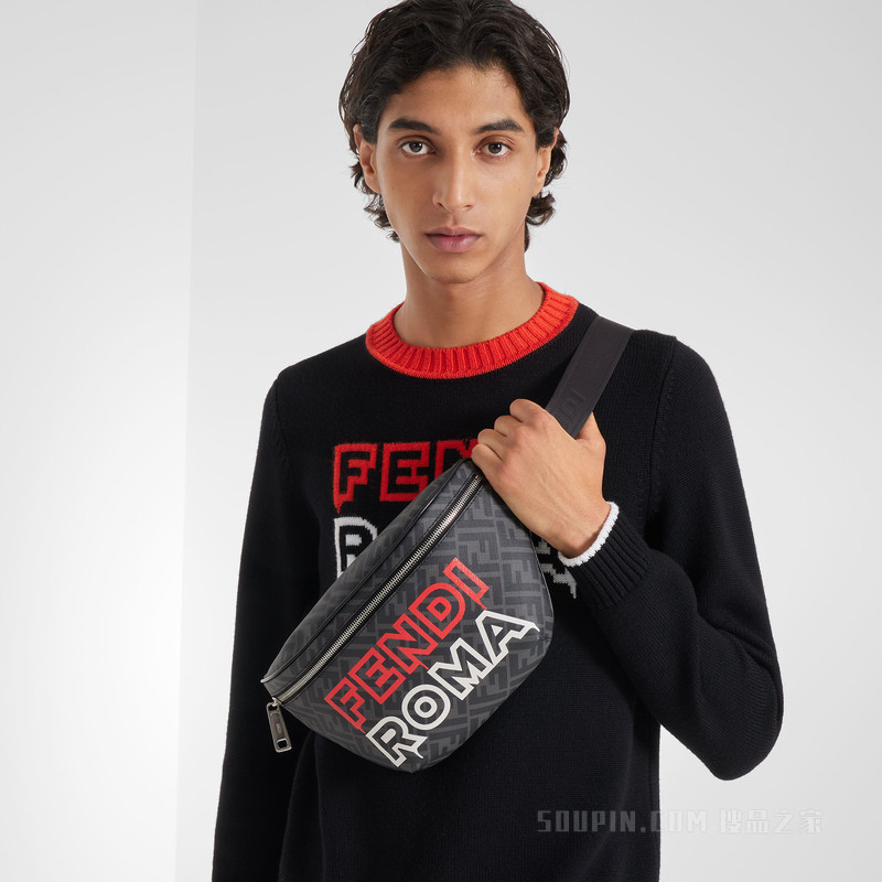 腰包 2023春节限定系列灰色布料腰包