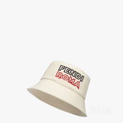 帽子 2023春节限定系列白色布料渔夫帽