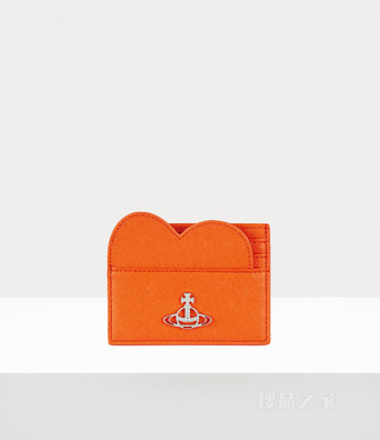 Saffiano Heart Card Holder