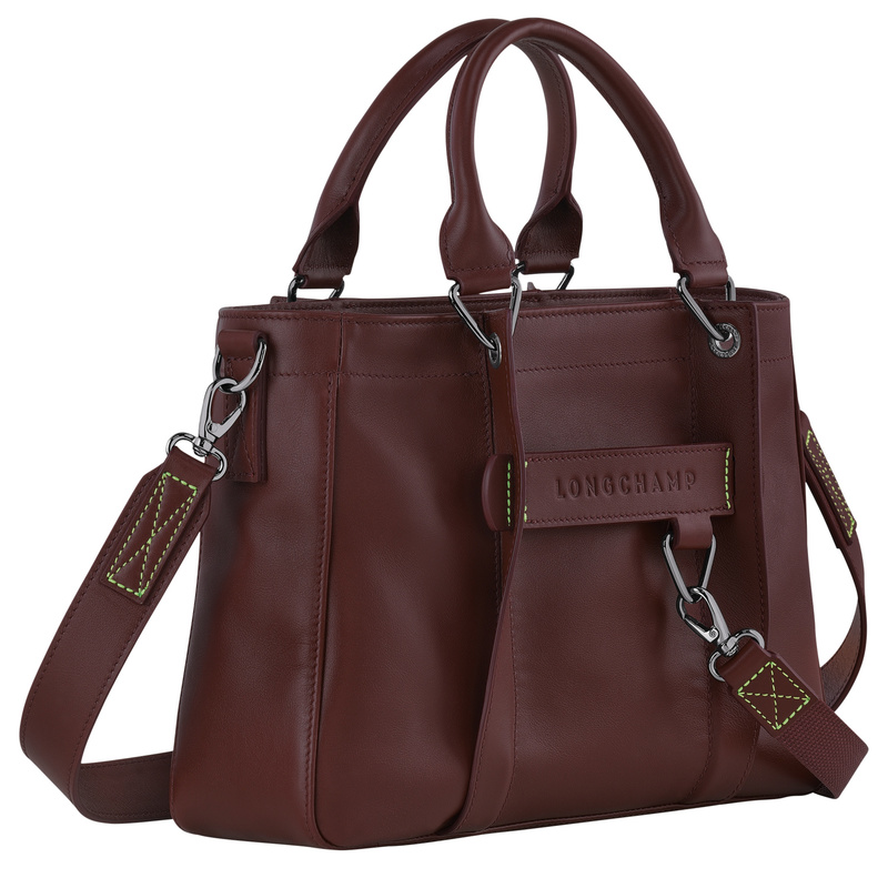 Longchamp 3D 手提包小号 - 红色