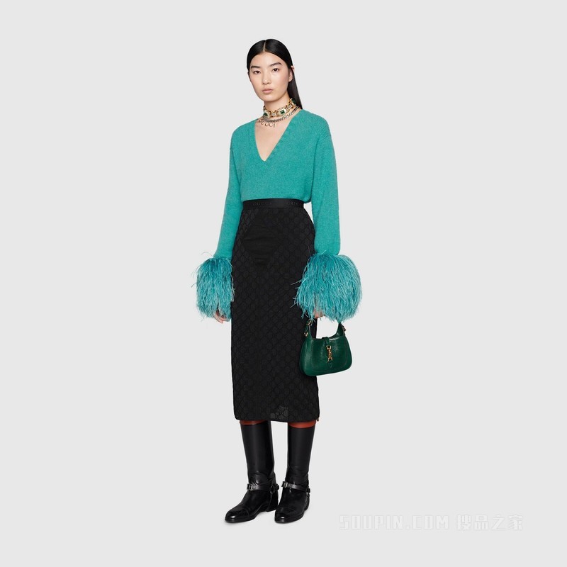 Jackie 1961系列蜥蜴皮迷你手袋 复古绿