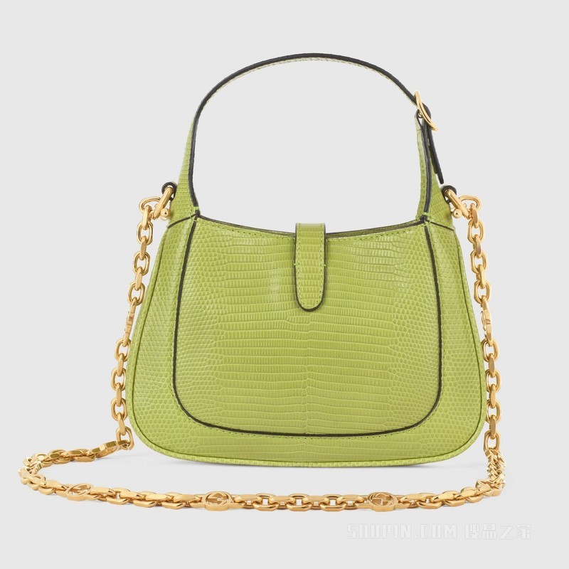 Jackie 1961系列蜥蜴皮迷你手袋 淡绿色