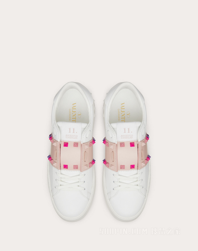 ROCKSTUD UNTITLED小牛皮运动鞋