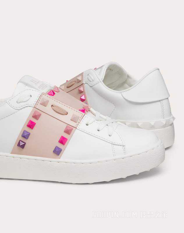 ROCKSTUD UNTITLED小牛皮运动鞋