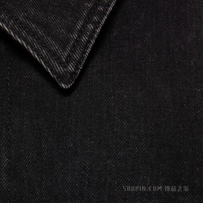 中国新年系列牛仔夹克 黑色