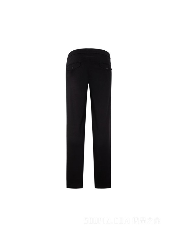 23新款早春男装时尚斜纹小绣标抽绳腰锥形休闲裤MW0MW29096