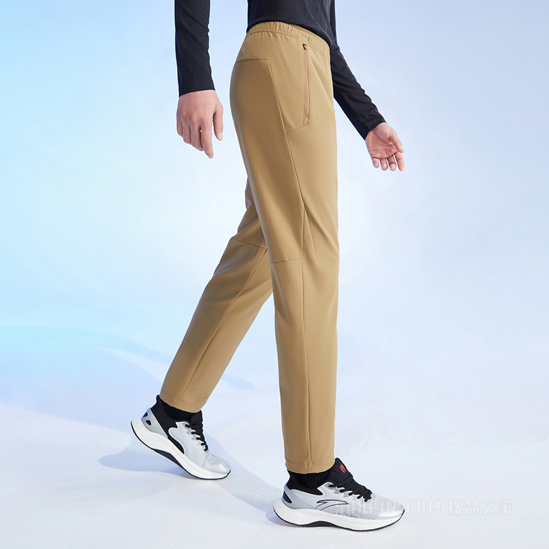 安踏荣耀系列男子训练拒水科技男梭织运动长裤