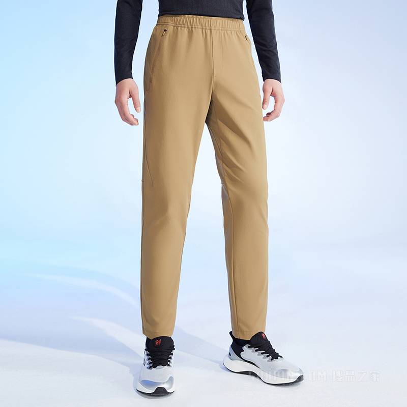 安踏荣耀系列男子训练拒水科技男梭织运动长裤