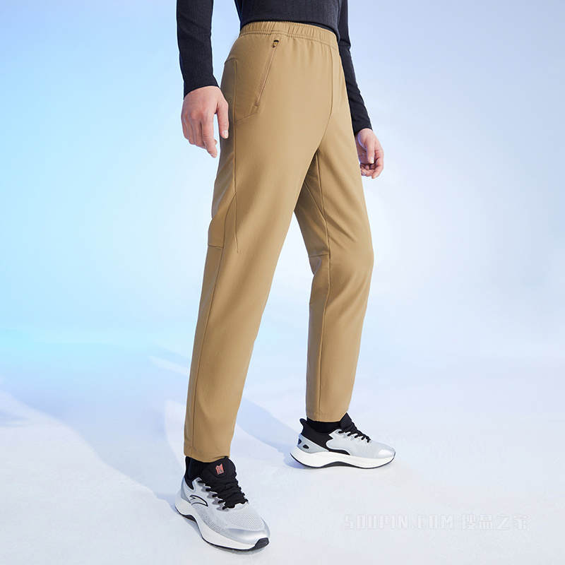 安踏荣耀系列男子训练拒水科技男梭织运动长裤