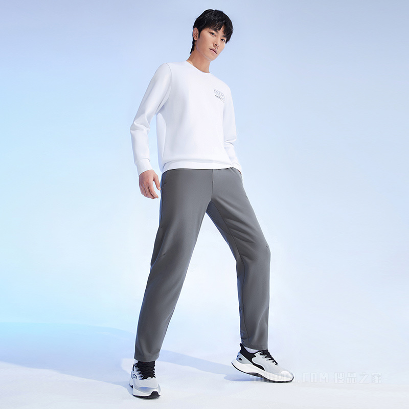 安踏荣耀系列男子训练拒水科技男梭织运动长裤