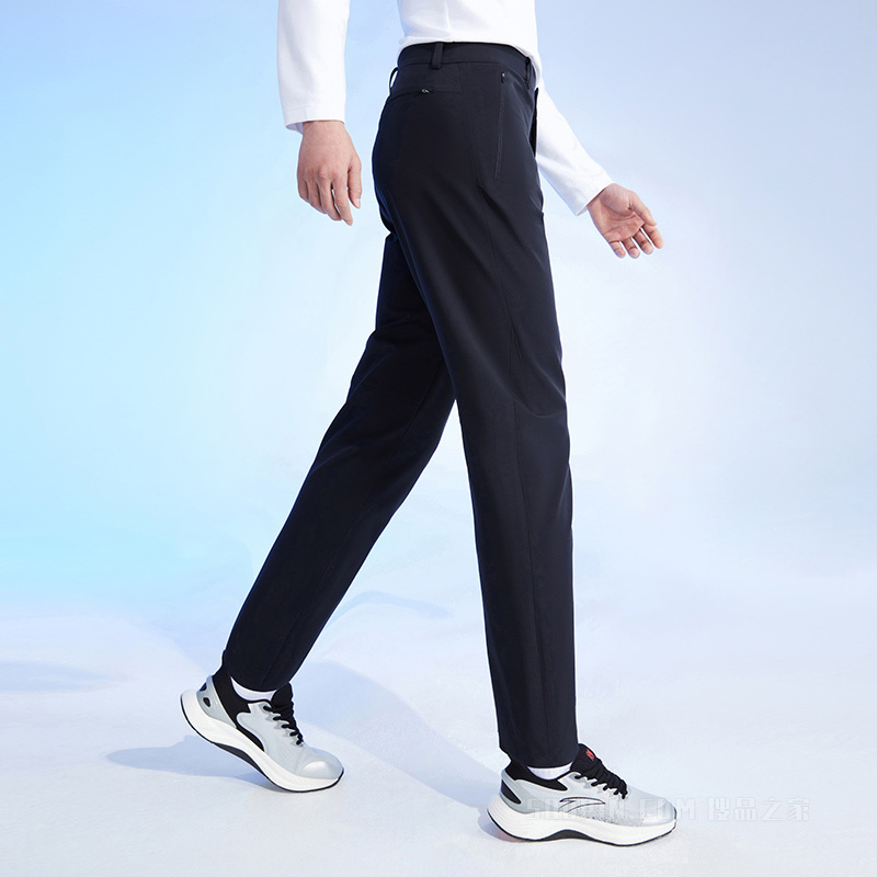 安踏荣耀系列男子出行拒水科技男梭织运动长裤