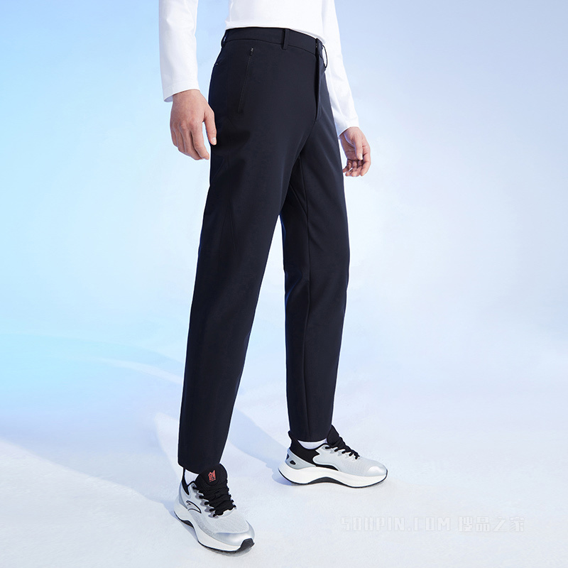 安踏荣耀系列男子出行拒水科技男梭织运动长裤