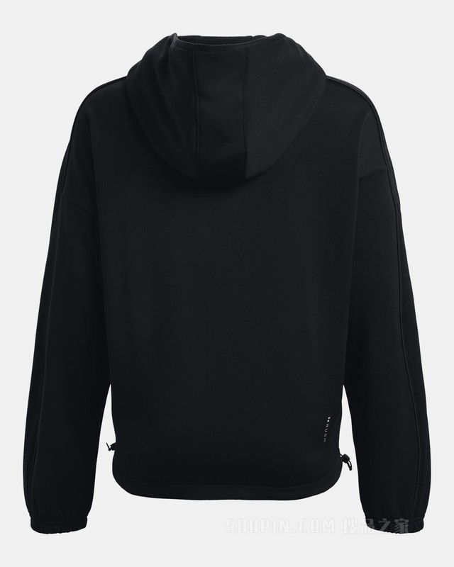 女士UA RUSH全拉链抓绒连帽上衣