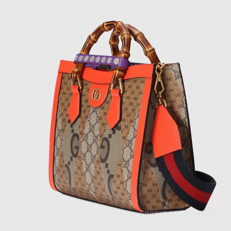 Gucci Diana竹节小号托特包 多色GG帆布