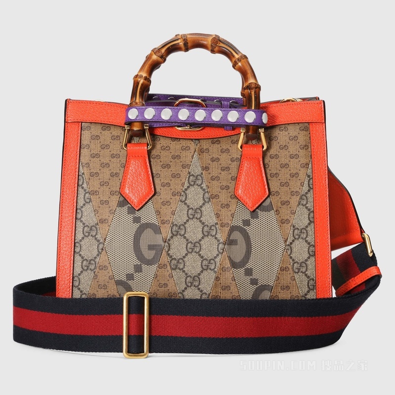 Gucci Diana竹节小号托特包 多色GG帆布
