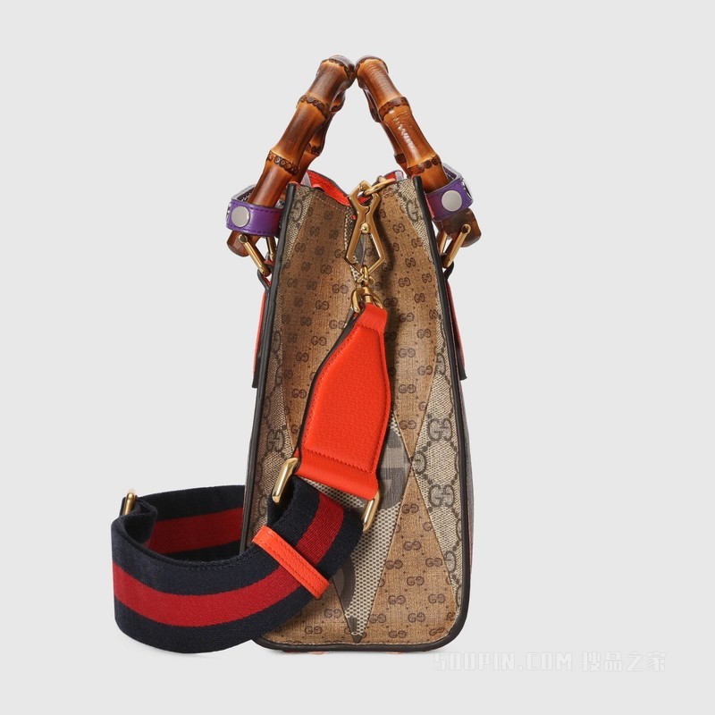 Gucci Diana竹节小号托特包 多色GG帆布