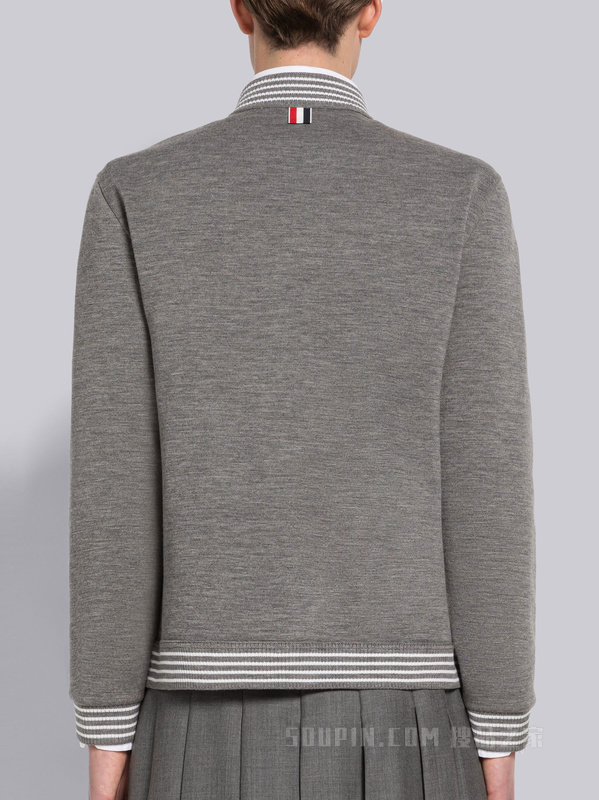 羊毛漏斗领夹克