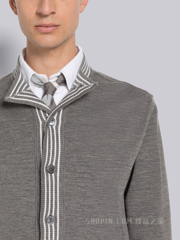 羊毛漏斗领夹克