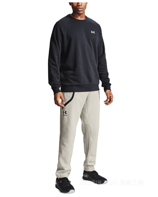 男士UA Rival Cotton圆领运动衣