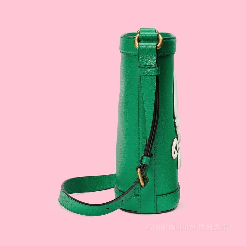 adidas x Gucci联名系列水桶包 绿色皮革
