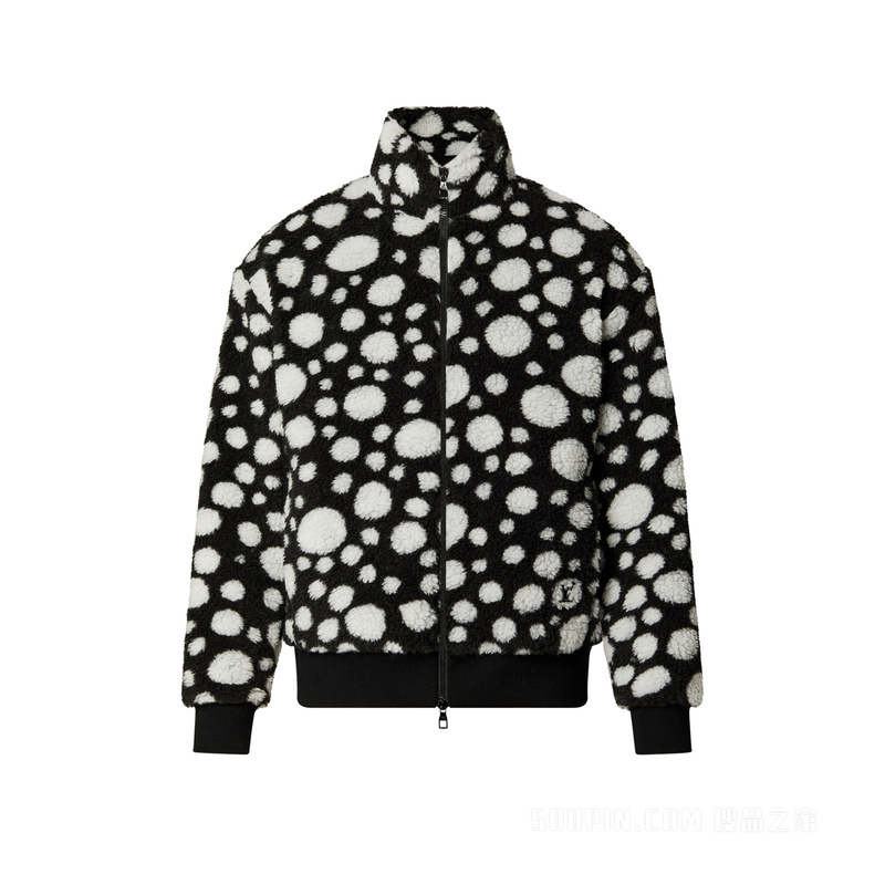 LV x YK INFINITY DOTS 波点印花绒面束腰夹克