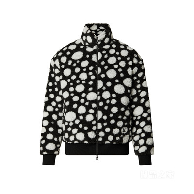 LV x YK INFINITY DOTS 波点印花绒面束腰夹克