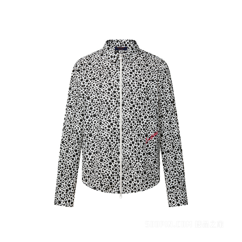 LV x YK INFINITY DOTS 印花拉链衬衫