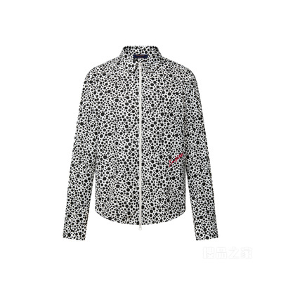 LV x YK INFINITY DOTS 印花拉链衬衫
