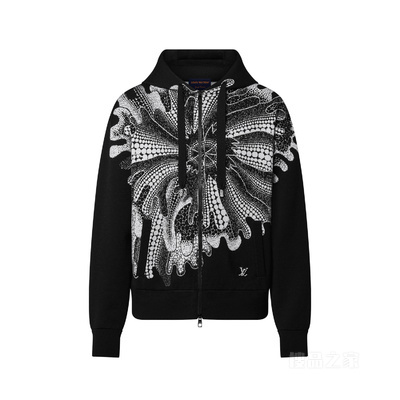 LV x YK PSYCHEDELIC FLOWER 拉链连帽衫