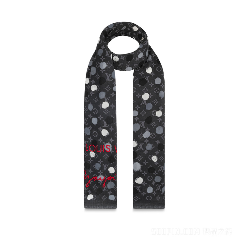 LV x YK PAINTED DOTS 长围巾