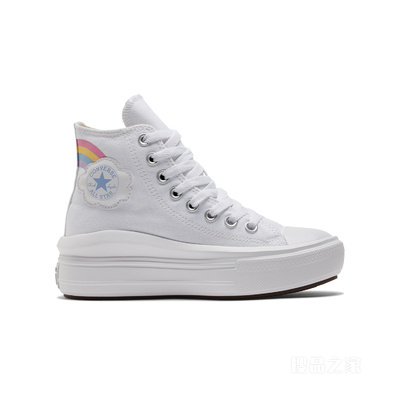 【儿童】All Star Move大童厚底彩虹休闲运动鞋 中性 白色