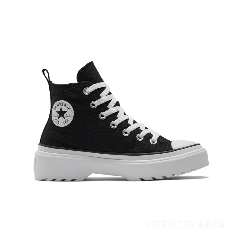 【儿童】All Star Lugged Lift大童厚底帆布鞋 中性 黑色