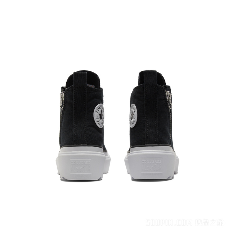 【儿童】All Star Lugged Lift大童厚底帆布鞋 中性 黑色