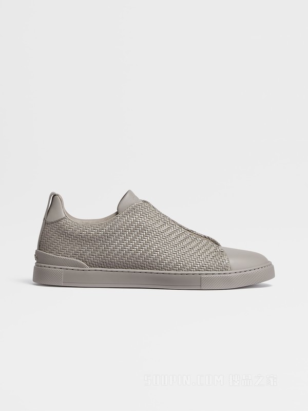 浅灰色 PELLETESSUTA™ Triple Stitch™ 低帮运动鞋