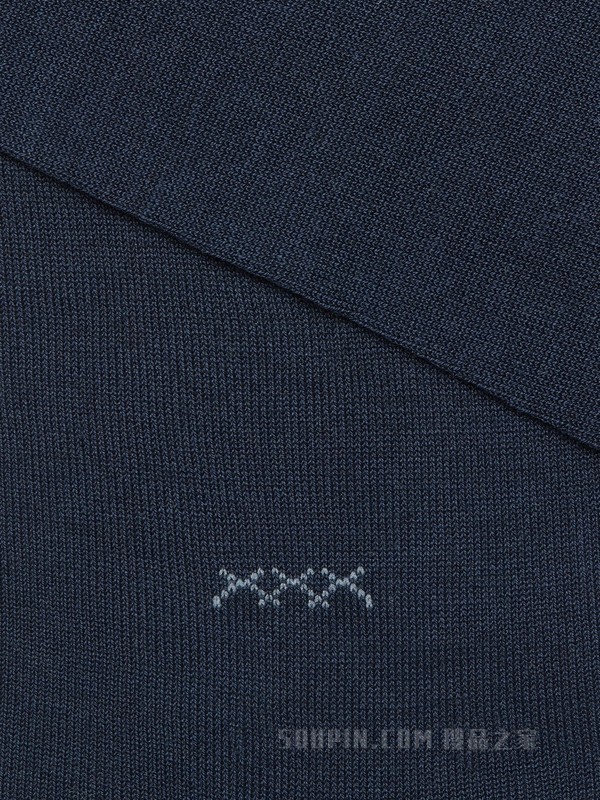 蓝色莱赛尔混纺面料日常 Triple Stitch™ 中筒袜