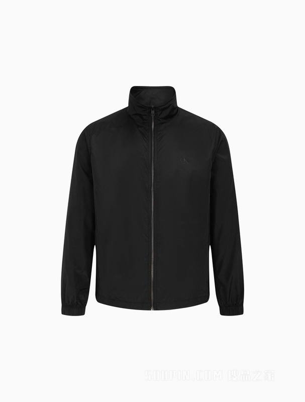 Calvin Klein 23春季新款男士简约印花LOGO时尚立领单夹克J323822