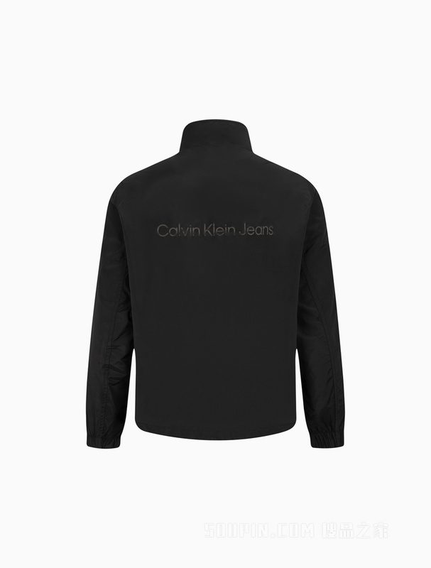 Calvin Klein 23春季新款男士简约印花LOGO时尚立领单夹克J323822