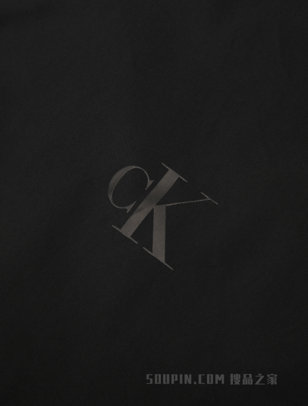Calvin Klein 23春季新款男士简约印花LOGO时尚立领单夹克J323822