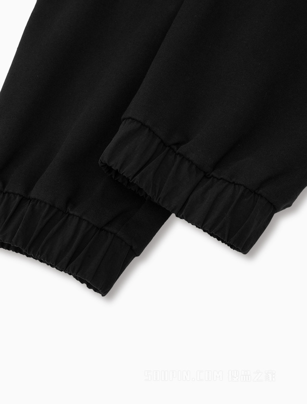 Calvin Klein 23春季新款男士时尚交叠LOGO抽绳束脚休闲卫裤J323184