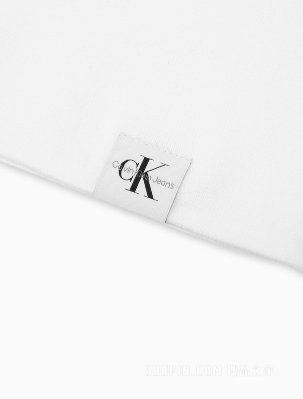 Calvin Klein 23春季新款女士时尚简约LOGO织布标针织背心J221130